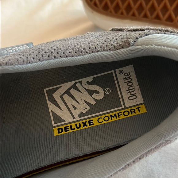 Vans women’s blue Slip-On Sneakers Blue suede shoes - Picture 5 of 5